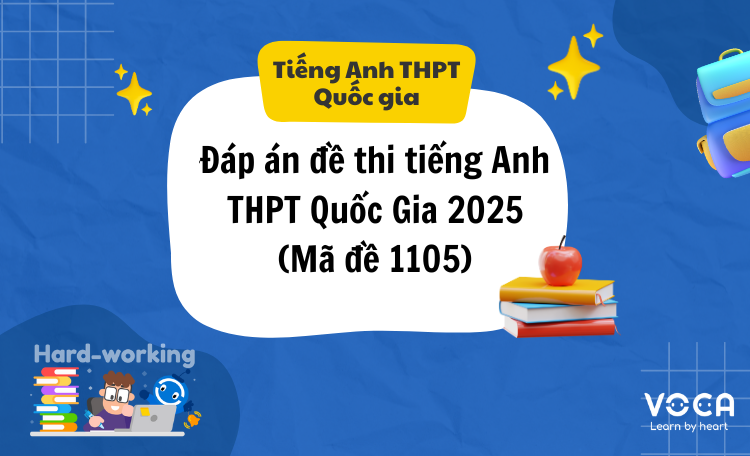 đáp án đề thi tiếng Anh THPT Quốc Gia 2025