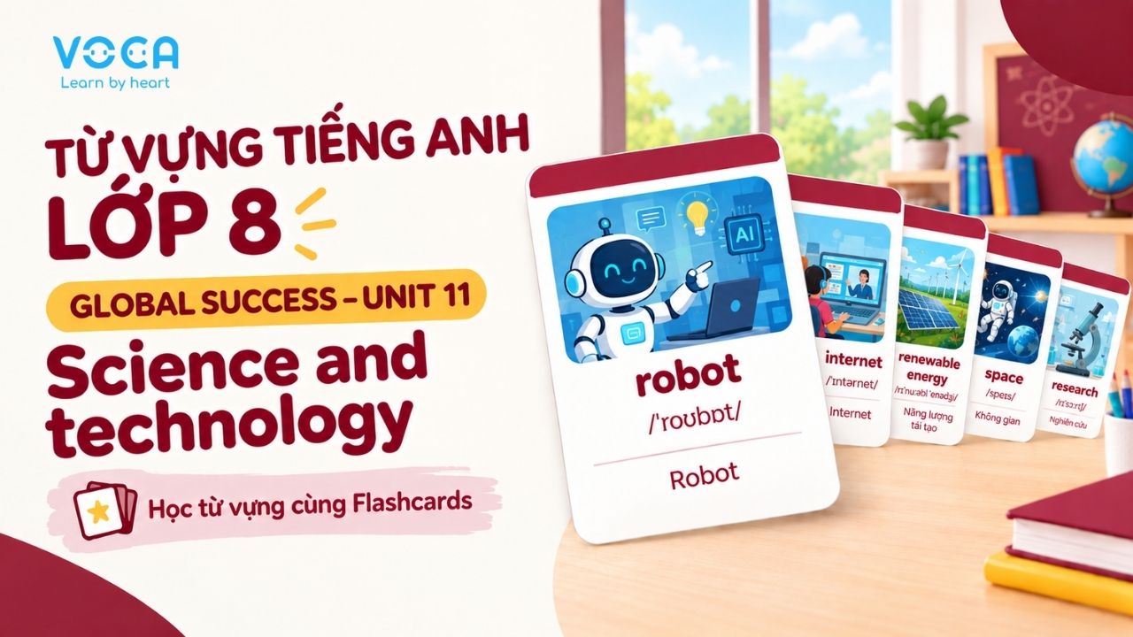 Từ vựng tiếng Anh lớp 8 Global Success Unit 11