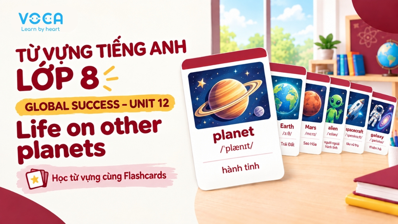 Từ vựng tiếng Anh lớp 8 Global Success Unit 12