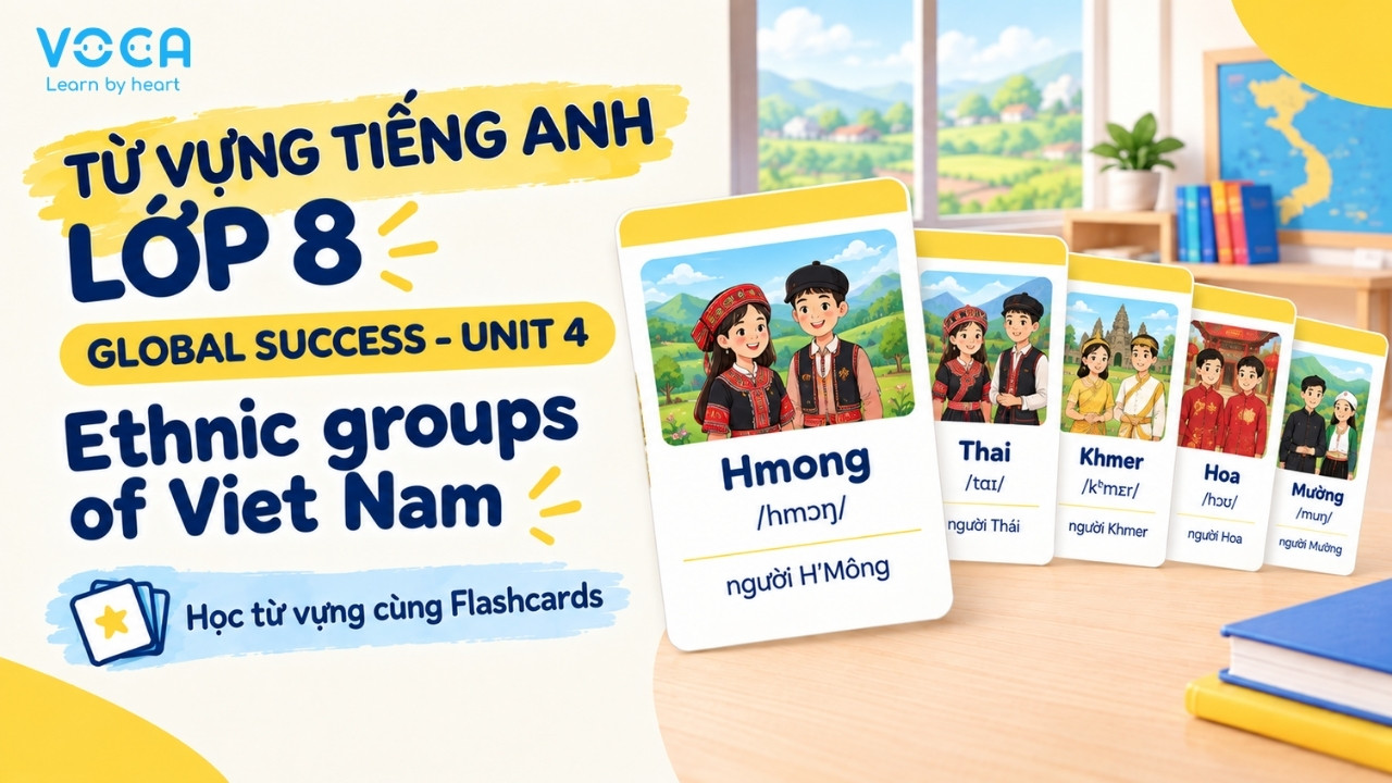Từ vựng tiếng Anh lớp 8 Global Success Unit 4
