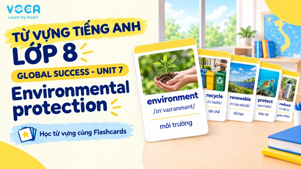 Từ vựng tiếng Anh lớp 8 Global Success Unit 7