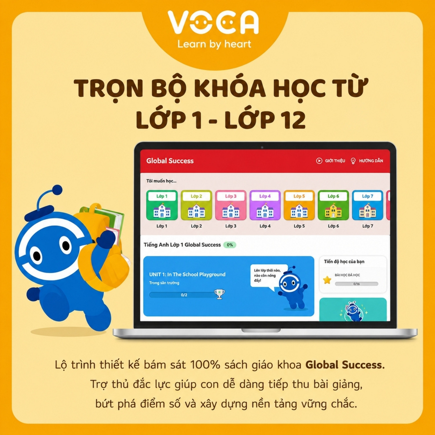 VOCA Global Success: Khóa học tiếng Anh cho học sinh theo chương trình mới