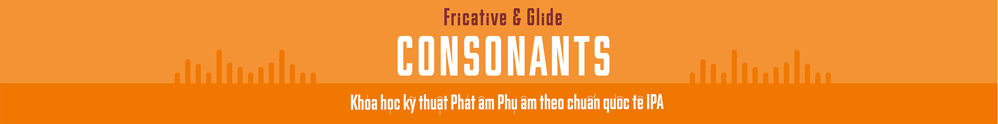 Consonants in the IPA (Fricative & Glide) banner