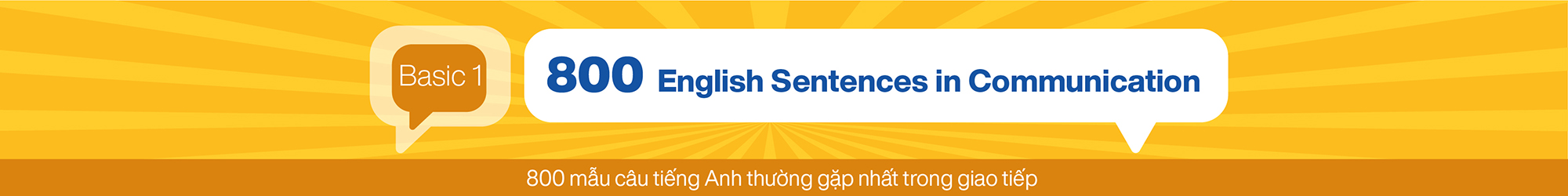 800 English Sentences in Communication (Basic 1) banner