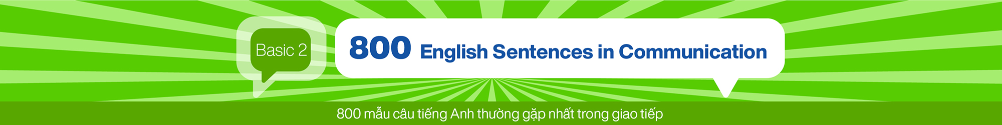 800 English Sentences in Communication (Basic 2) banner