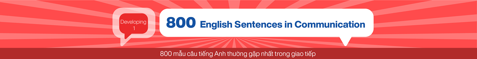 800 English Sentences in Communication (Developing 1) banner