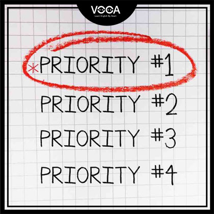 How do you prioritize your work?