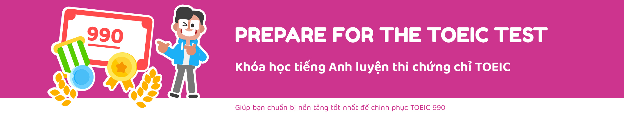 Prepare for the TOEIC Test banner