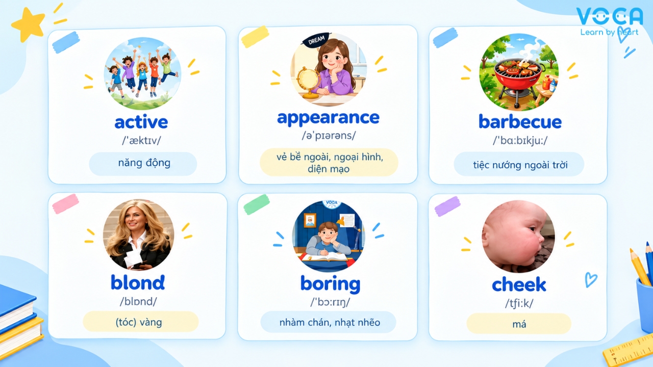 từ vựng tiếng anh lớp 6 global success